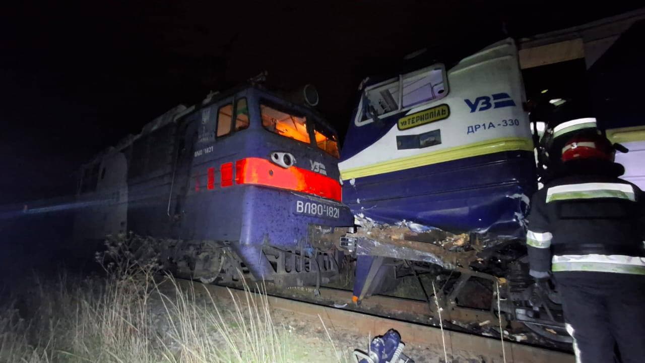 Two trains collide in Lviv, injuring 8