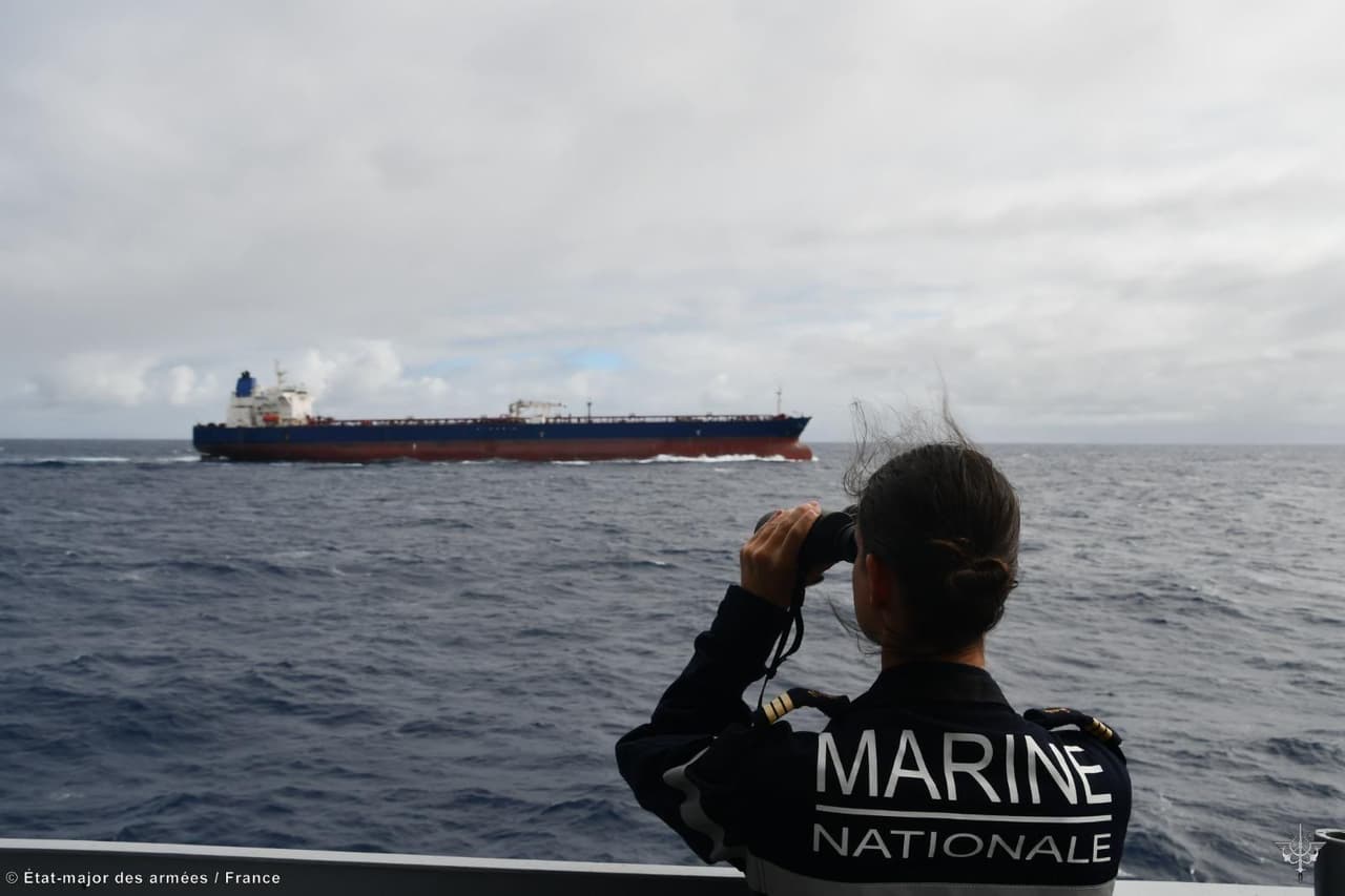 French Navy intercepts Russian shadow fleet tanker in Indian Ocean