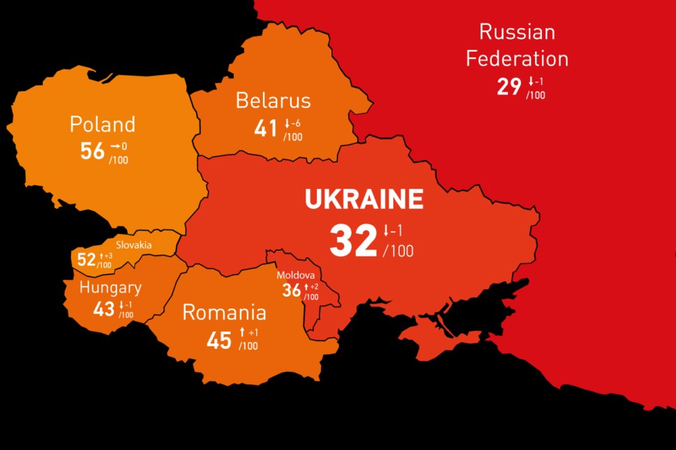 Transparency International: Ukraine's fight against corruption stagnated in 2021