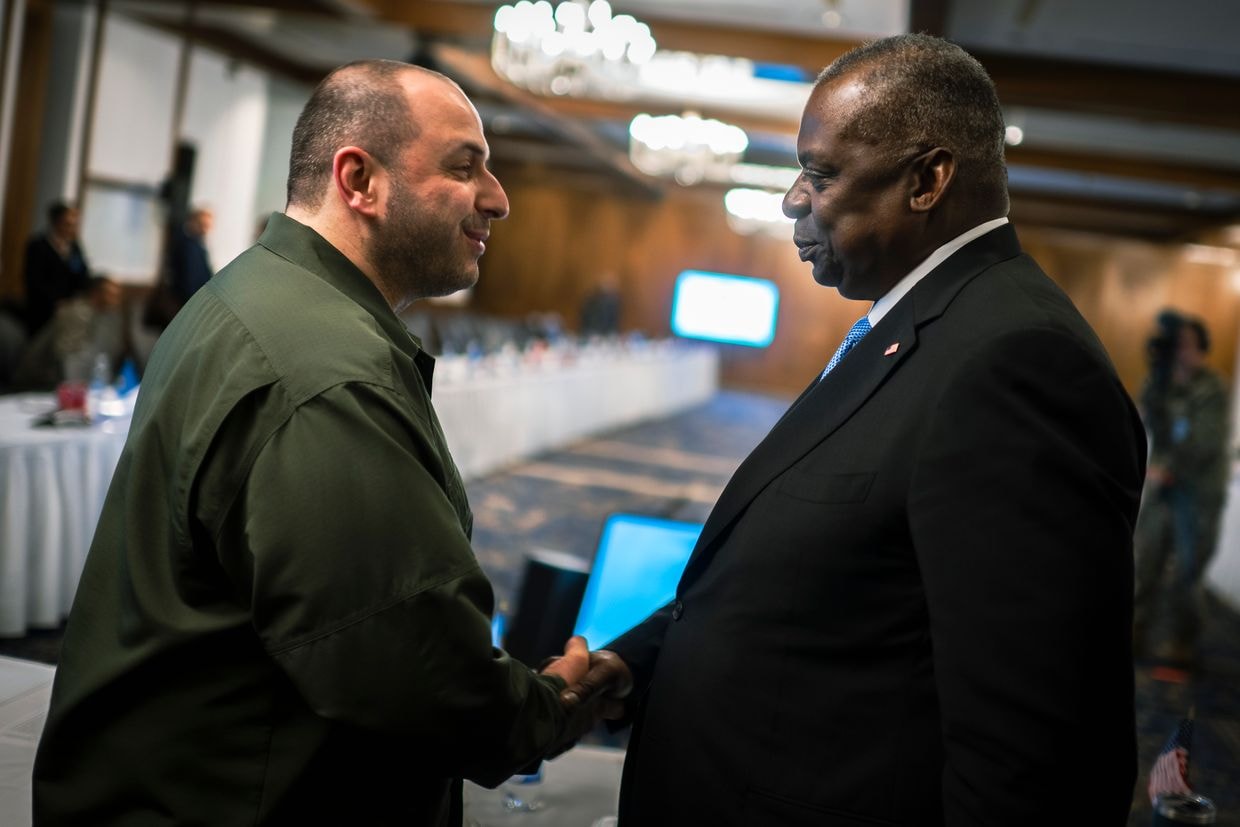 Ukraine's defense minister speaks with Pentagon chief about Russia's largest air attack, front-line situation