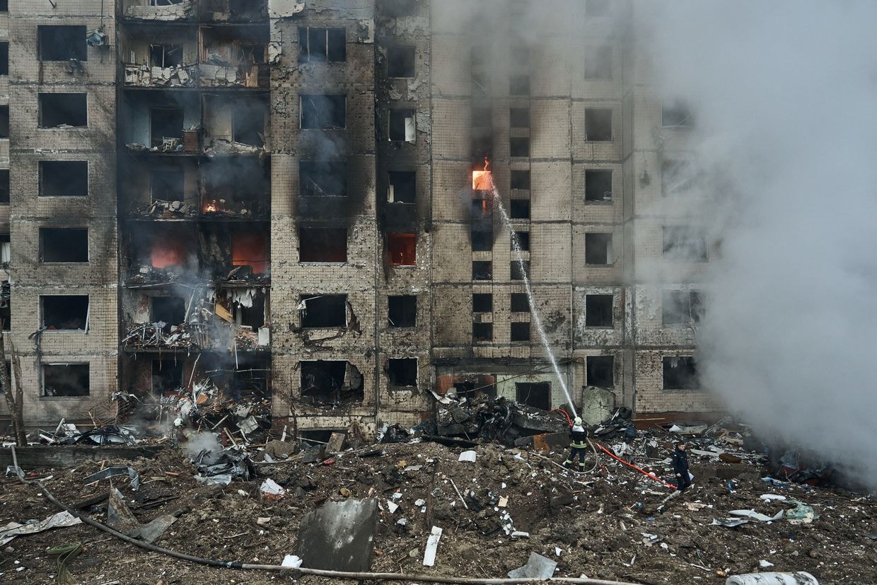 Baltic leaders call for more air defense systems for Ukraine after Russia's latest attack