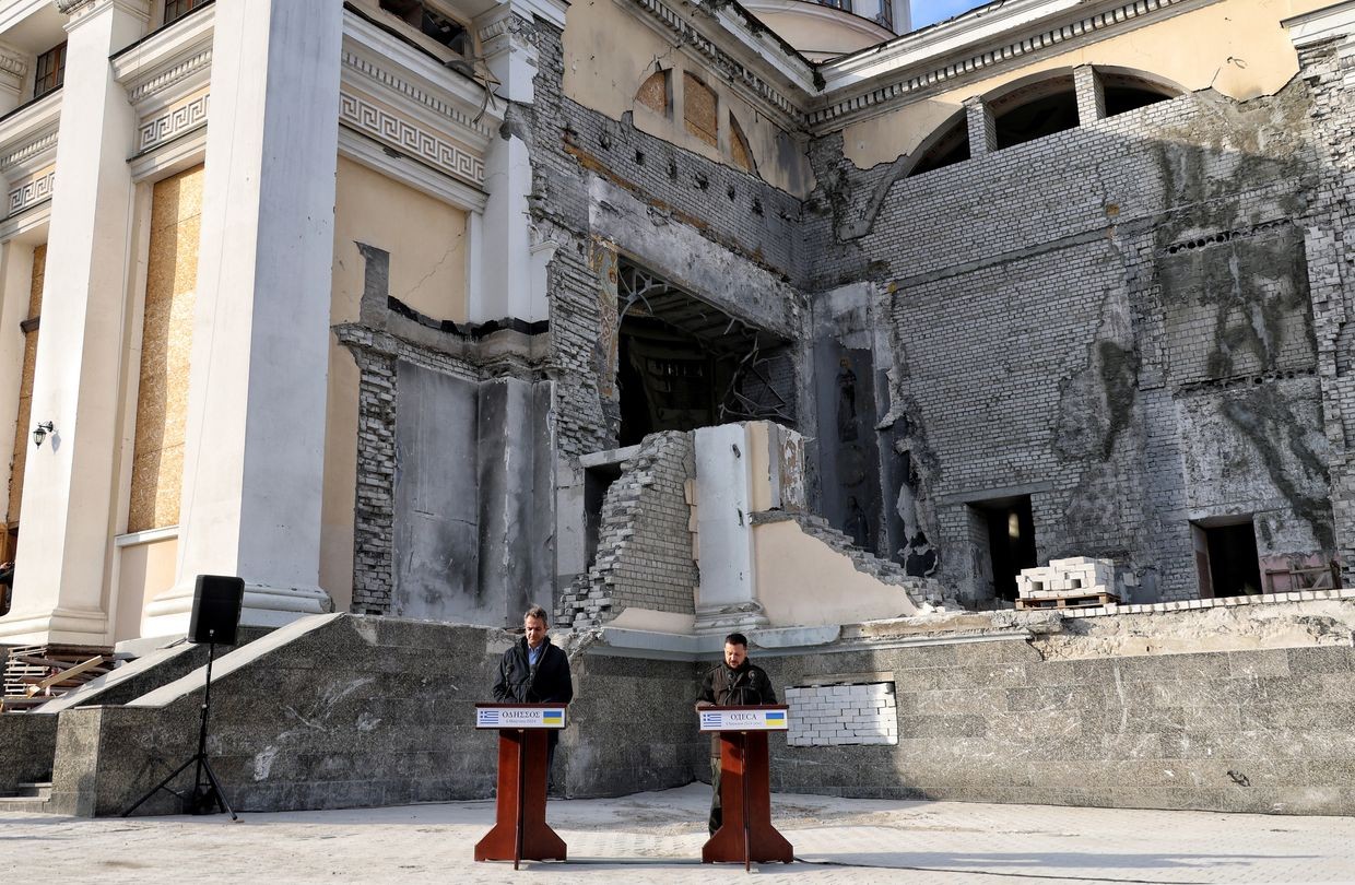 Ukraine war latest: Russia launches missile strike at Odesa during Zelensky, Greek PM visit, killing 5
