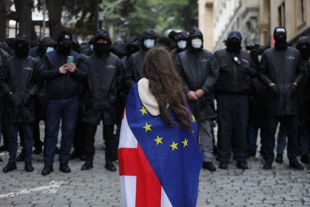 EU freezes $32 million in defense funds for Georgia, halts accession process amid ‘low point’ in relations