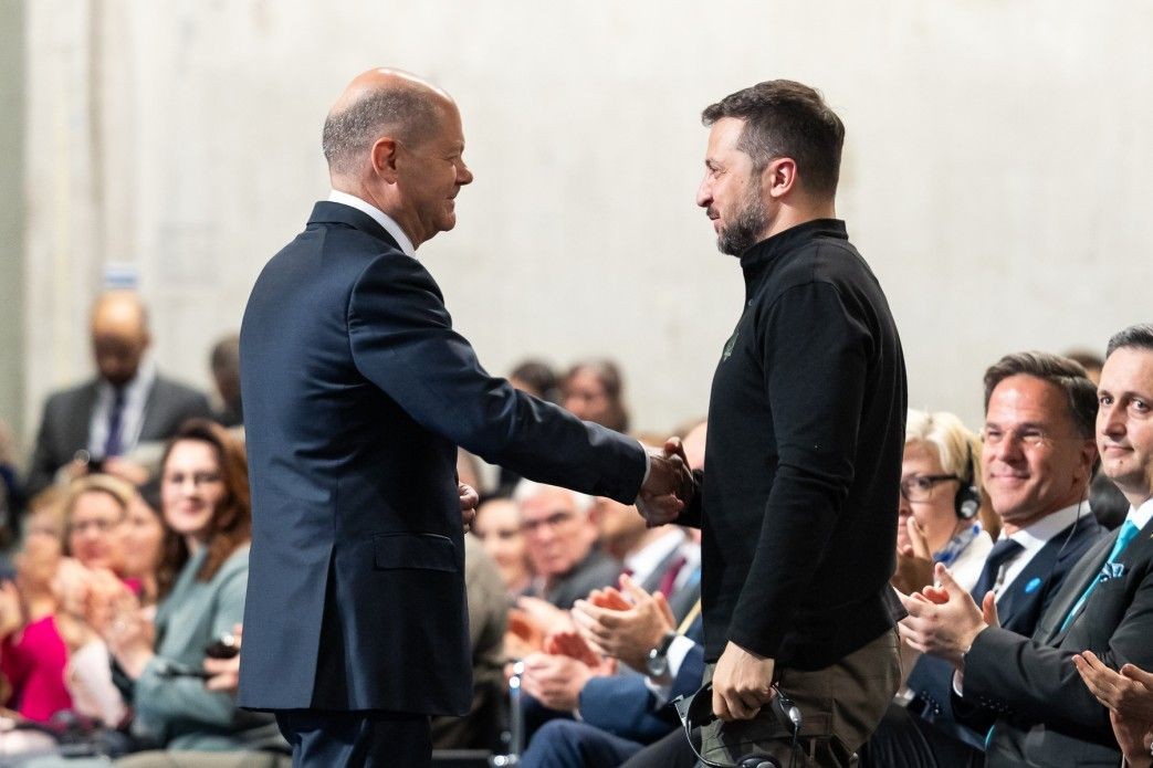Zelensky, Scholz discuss 'ways to achieve just peace' in Ukraine