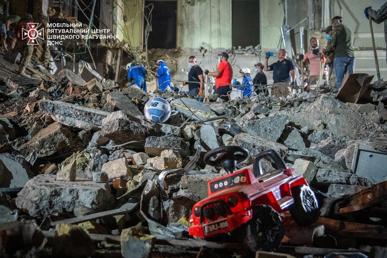 Boy's body found under rubble in Kyiv, death toll of July 8 attack rises to 27