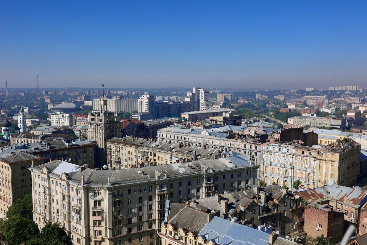 Russian aerial bomb attack on Kharkiv hits residential area, injures at least 3 people