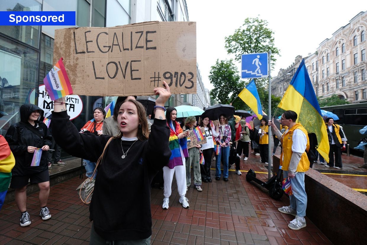 Civil partnerships in limbo as LGBTQ+ people seek equal rights amid war