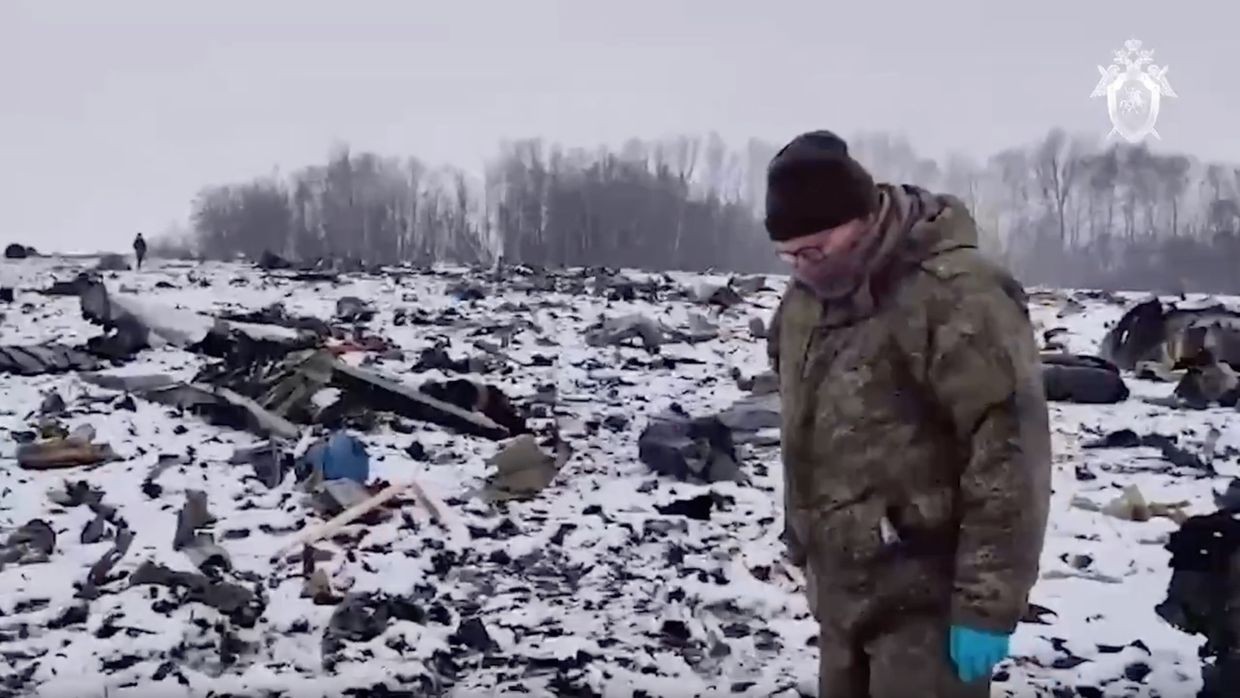 Russia claims bodies of Il-76 crash victims given to Ukraine, Kyiv says examinations ongoing
