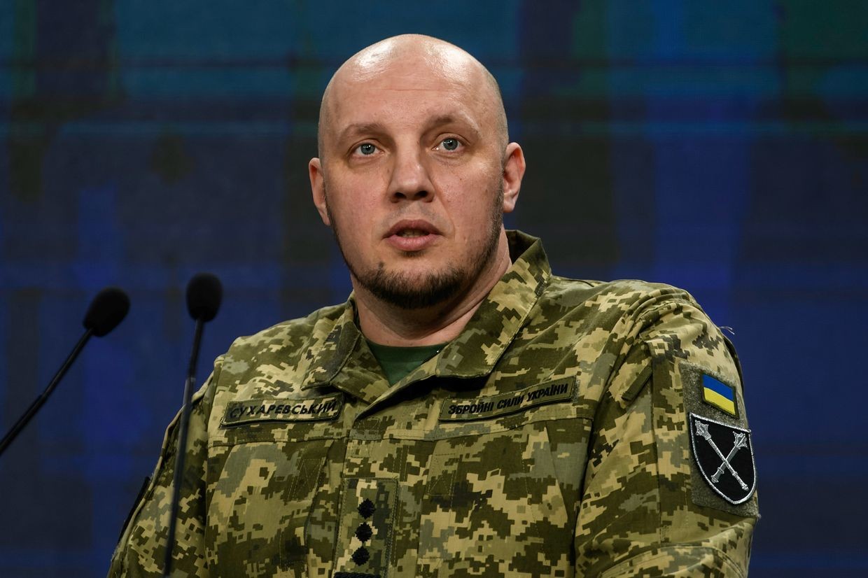 Colonel Vadym Sukharevskyi, commander of the Unmanned Systems Forces