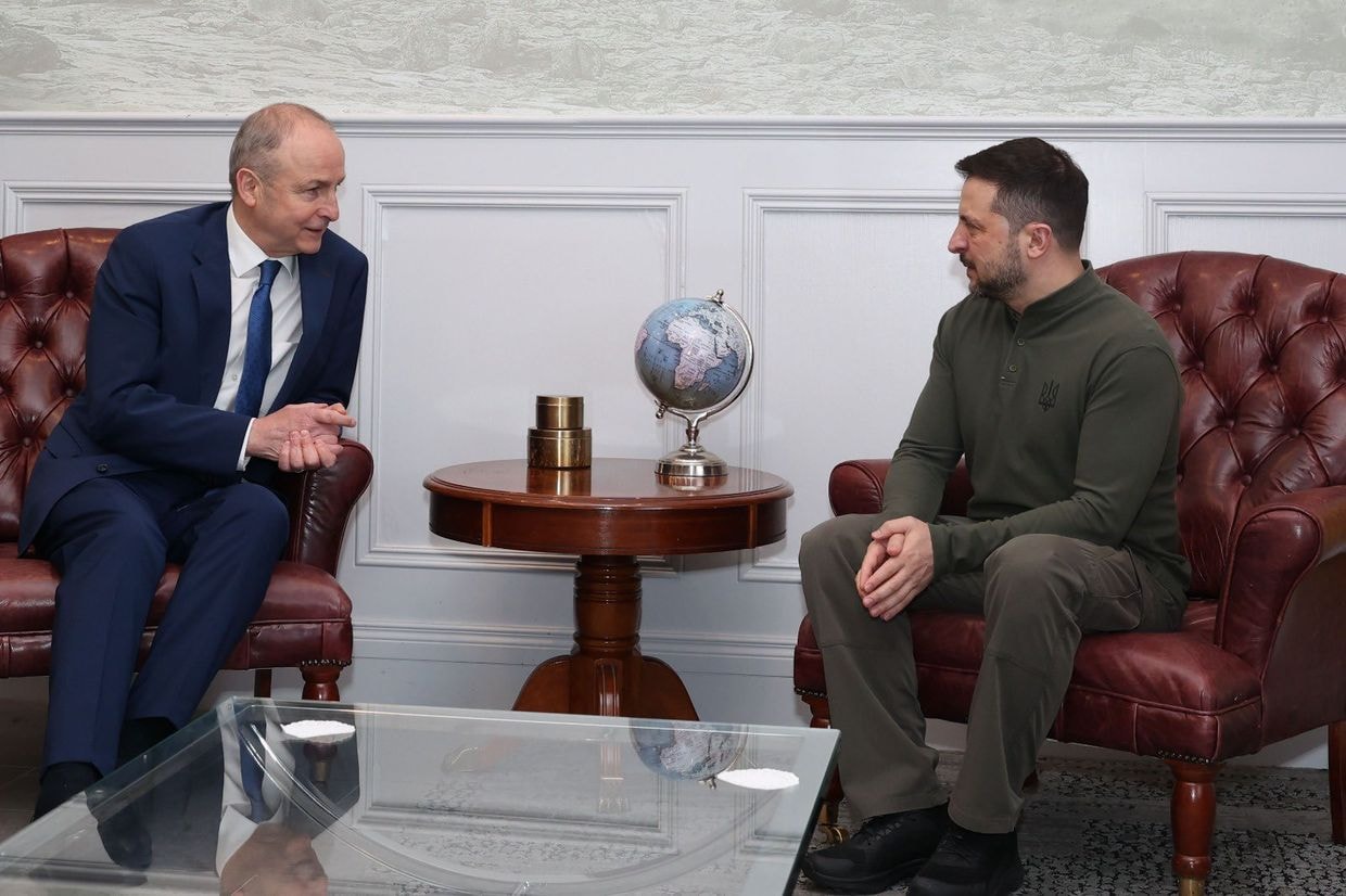 Zelensky meets Irish prime minister ahead of Washington visit