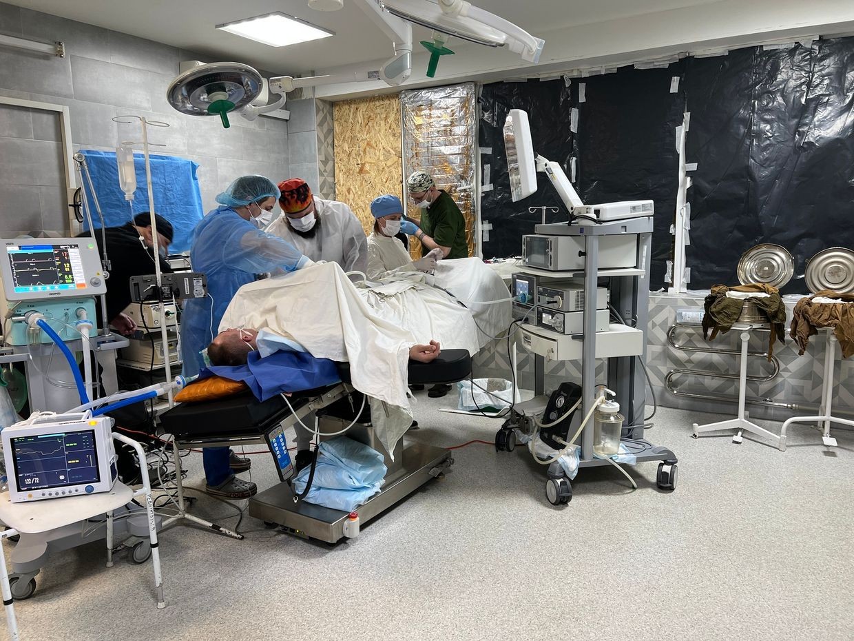 Doctors resume operating on patients at military hospital hit by Russian strike
