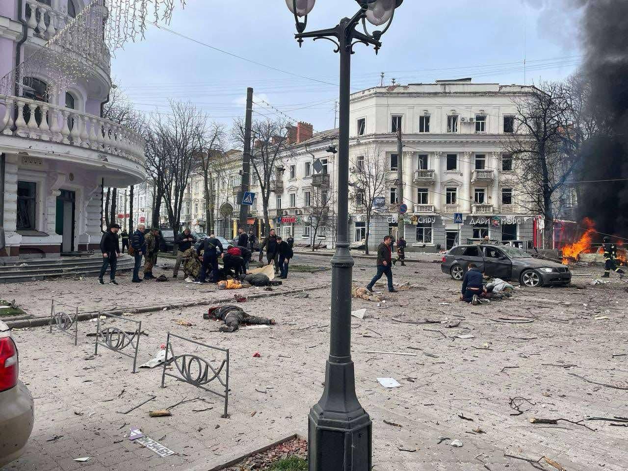 Russian strike kills at least 34, injures 117 in Sumy on Palm Sunday