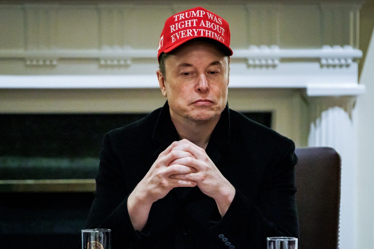 Elon Musk, chief executive officer of Tesla Inc., in Washington, D.C., U.S. on March 24, 2025.
