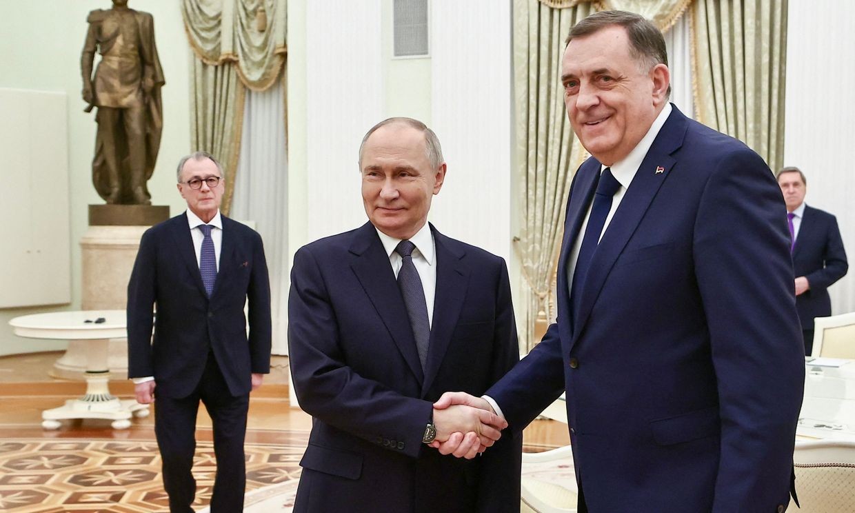 Pro-Russian Bosnian Serb leader Dodik surfaces in Moscow amid charges in Bosnia