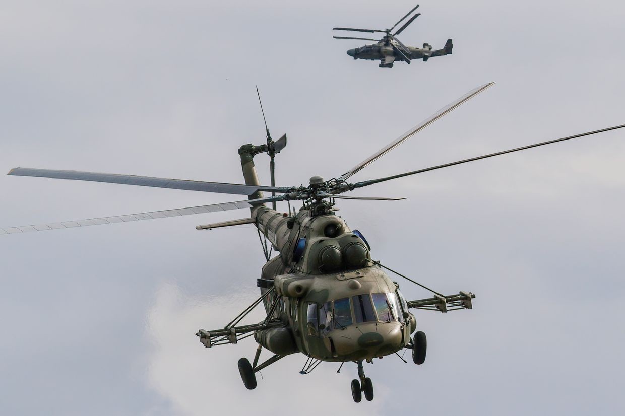 Russian military helicopter crashes in Oryol Oblast