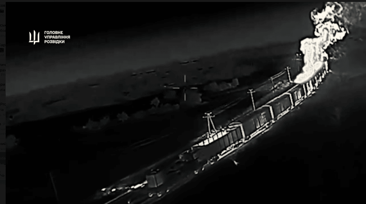 Ukraine destroys Russian fuel train in occupied territory, military intelligence says