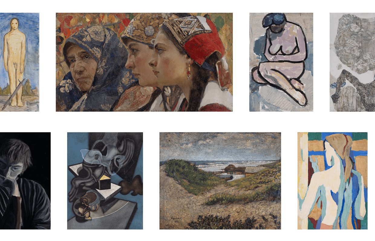Pieces from the collection of the Ukrainian Fund of Digitized Art. 