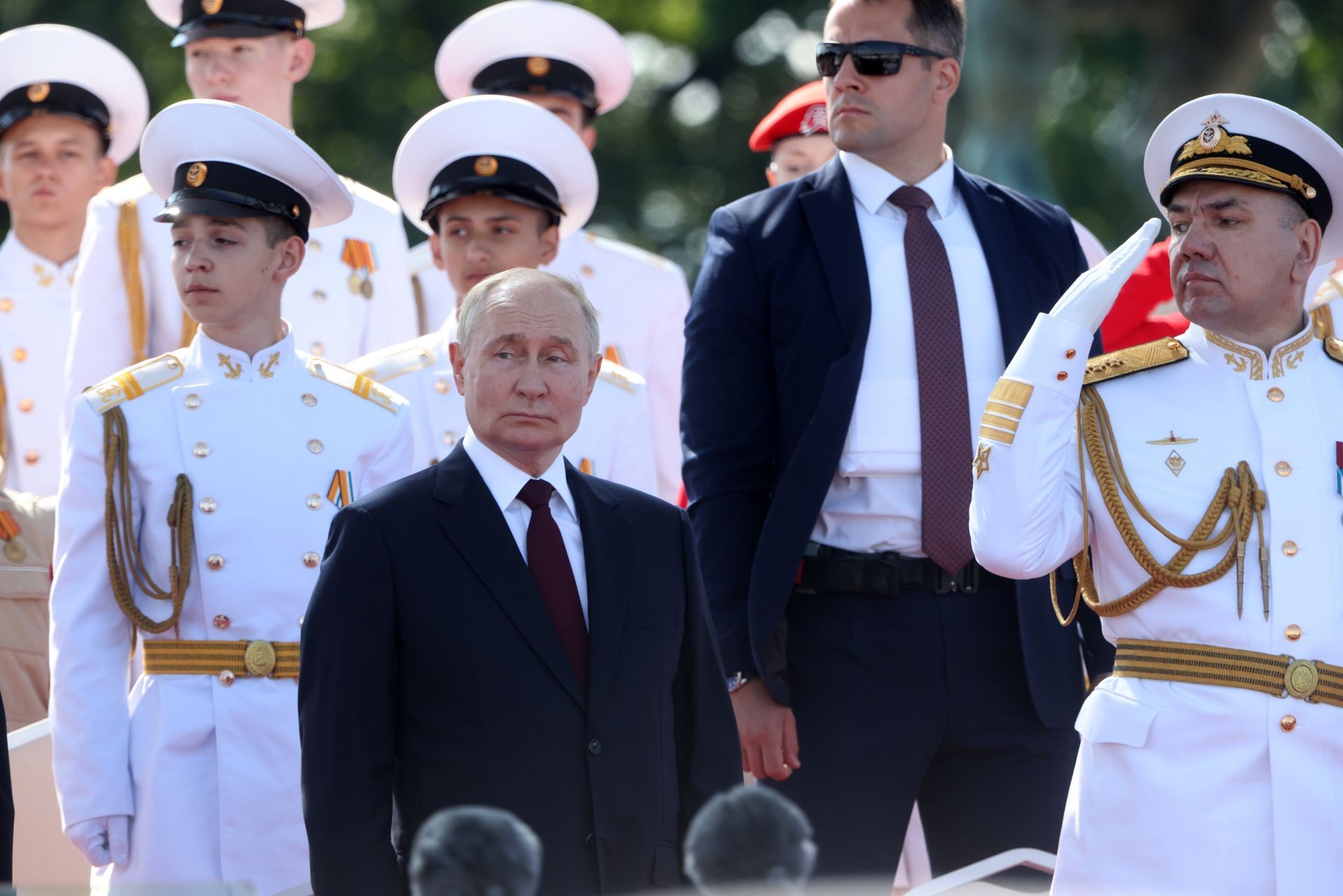 Moscow cancels Navy Day parade in St. Petersburg as nearly 100 drones reportedly downed across western Russia