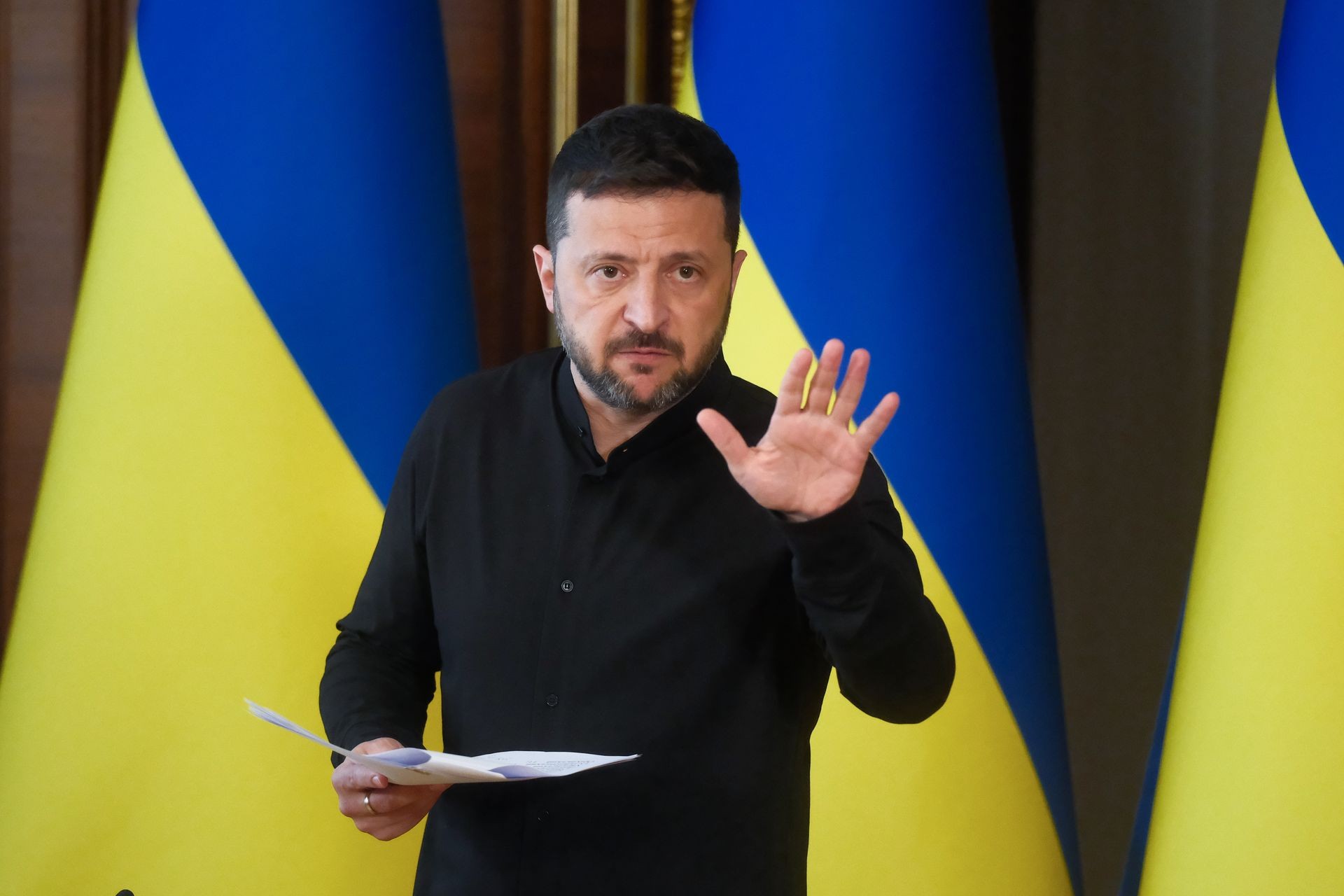 President Volodymyr Zelensky in Kyiv, Ukraine, on May 13, 2025. 