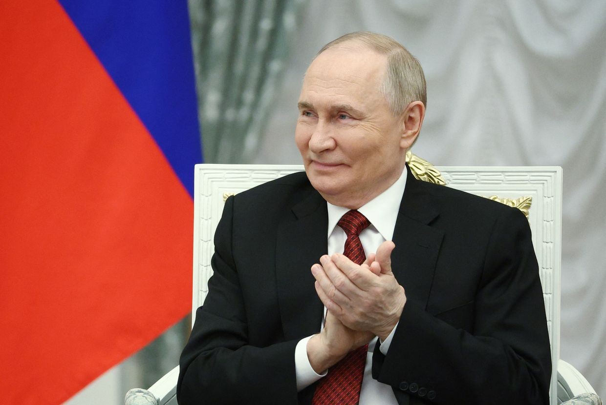 Russia’s President Vladimir Putin at the Kremlin in Moscow, Russia, on June 12, 2025. 