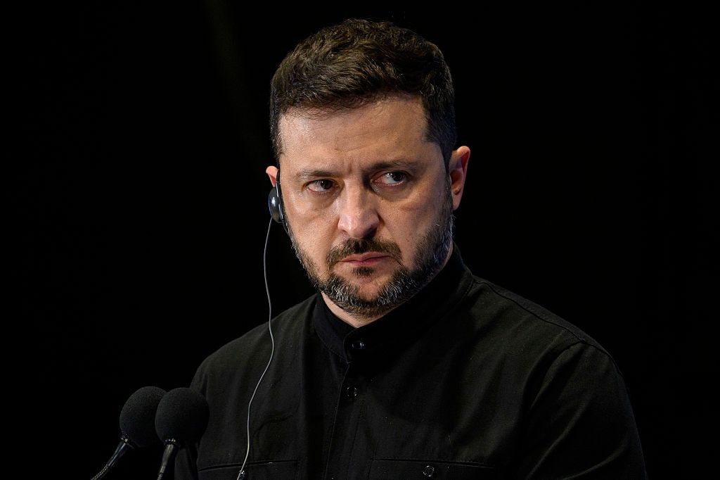 President Volodymyr Zelensky in Rome, Italy, on July 10, 2025.