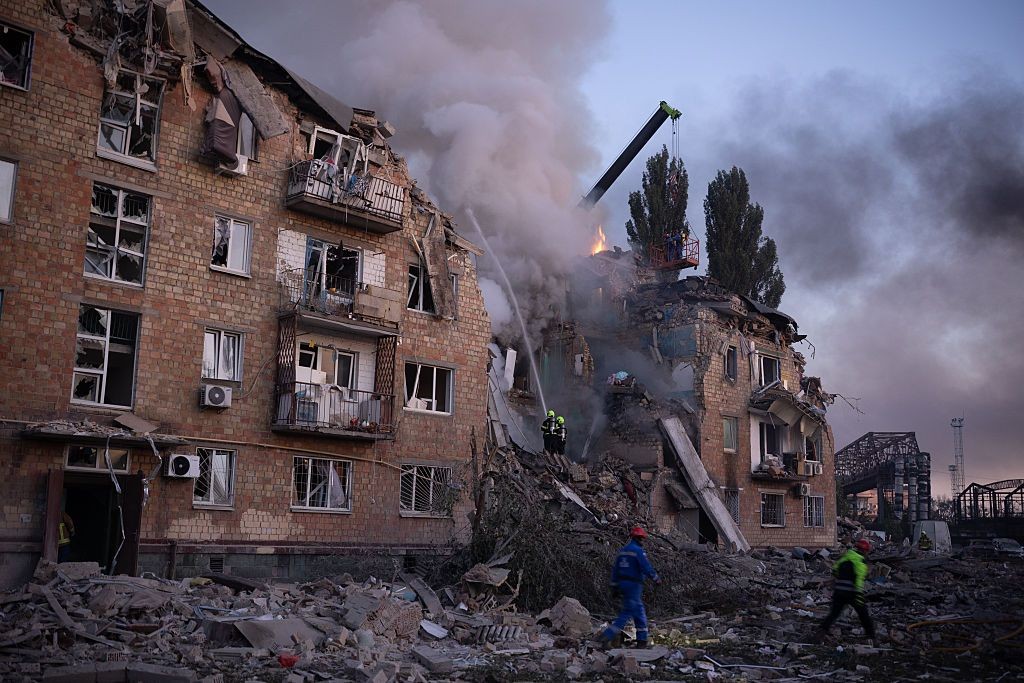 ‘It’s like a funeral’ — As US mimics peace talks, Russian missile strike on Kyiv kills at least 18