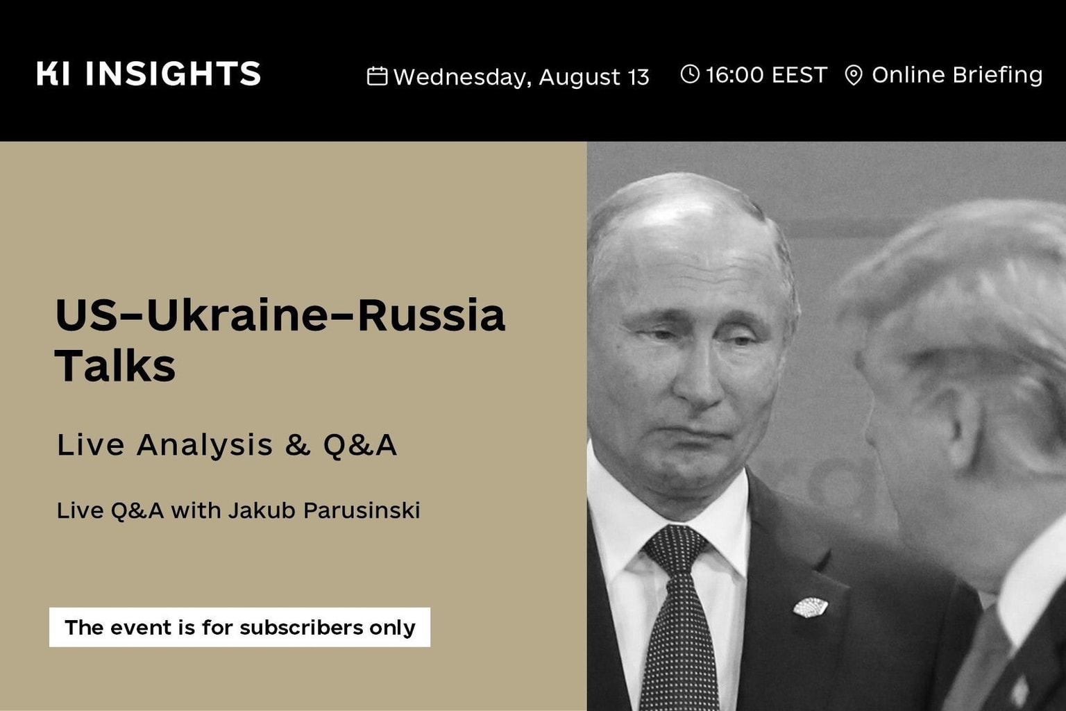 Inside the US–Ukraine–Russia talks: Exclusive KI Insights Q&A