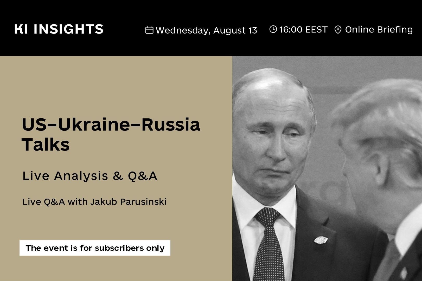 Inside the US–Ukraine–Russia talks: Exclusive KI Insights Q&A