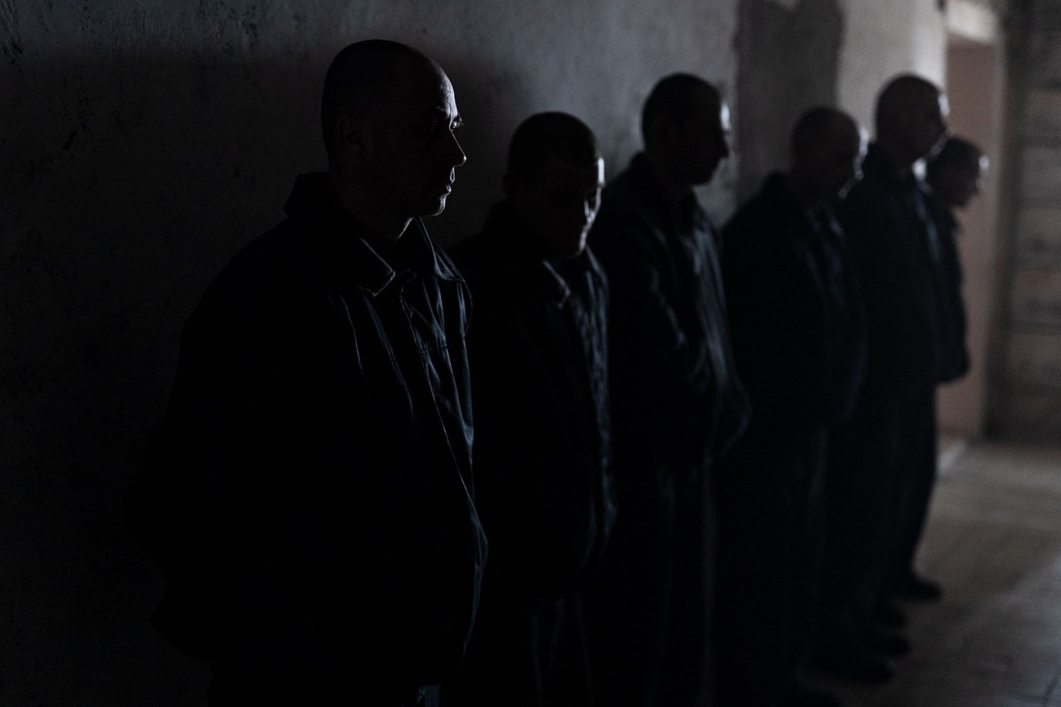 Russian prisoners of war in a Ukrainian prison in western Ukraine on April 18, 2023, amid Russia’s invasion of Ukraine. 