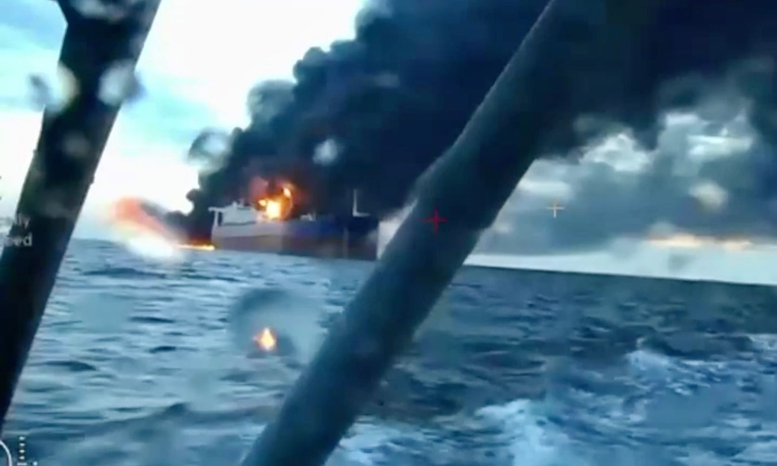 Ukrainian naval drones behind 'successful' strike on 2 Russian shadow fleet tankers, source says