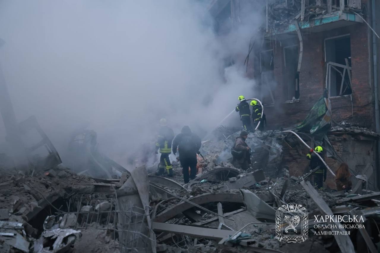 Russian attack on Kharkiv injures at least 15 people, including a baby, local authorities report