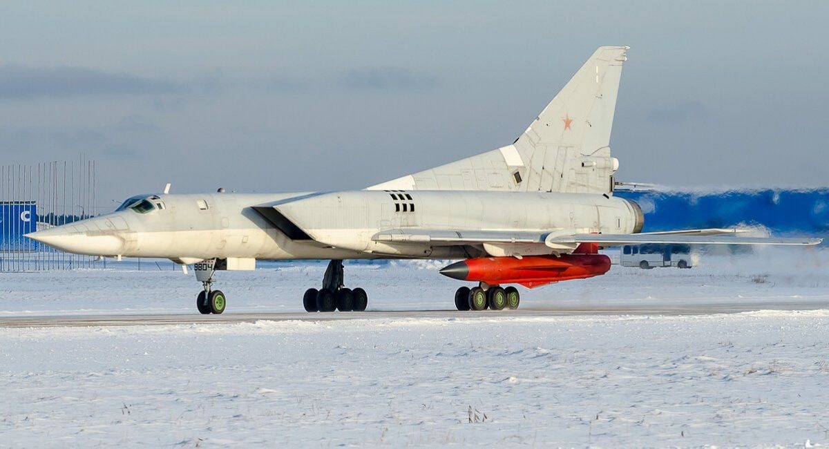 Tu-22M3 with a Kh-32 missile in an undated photo.