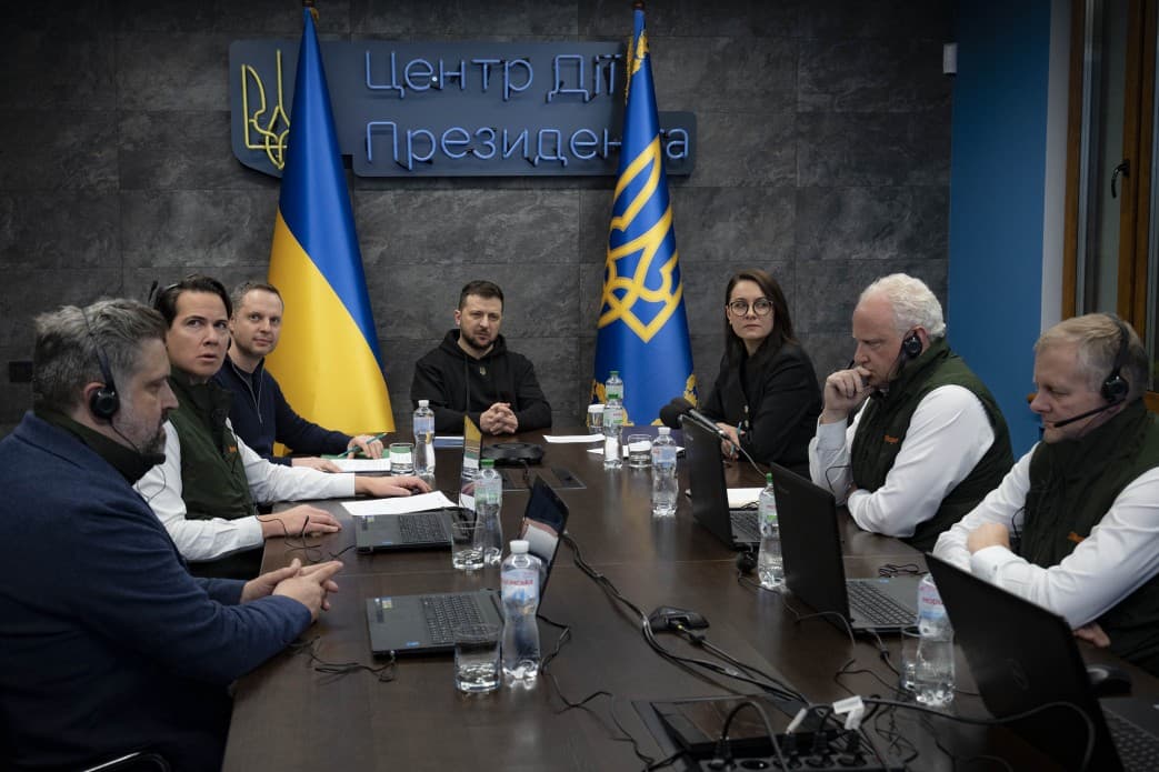 Zelensky meets with J.P. Morgan top managers over Ukraine’s reconstruction