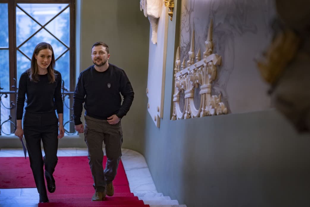 Finnish Prime Minister visits Kyiv, meets Zelensky, attends funeral of fallen soldier