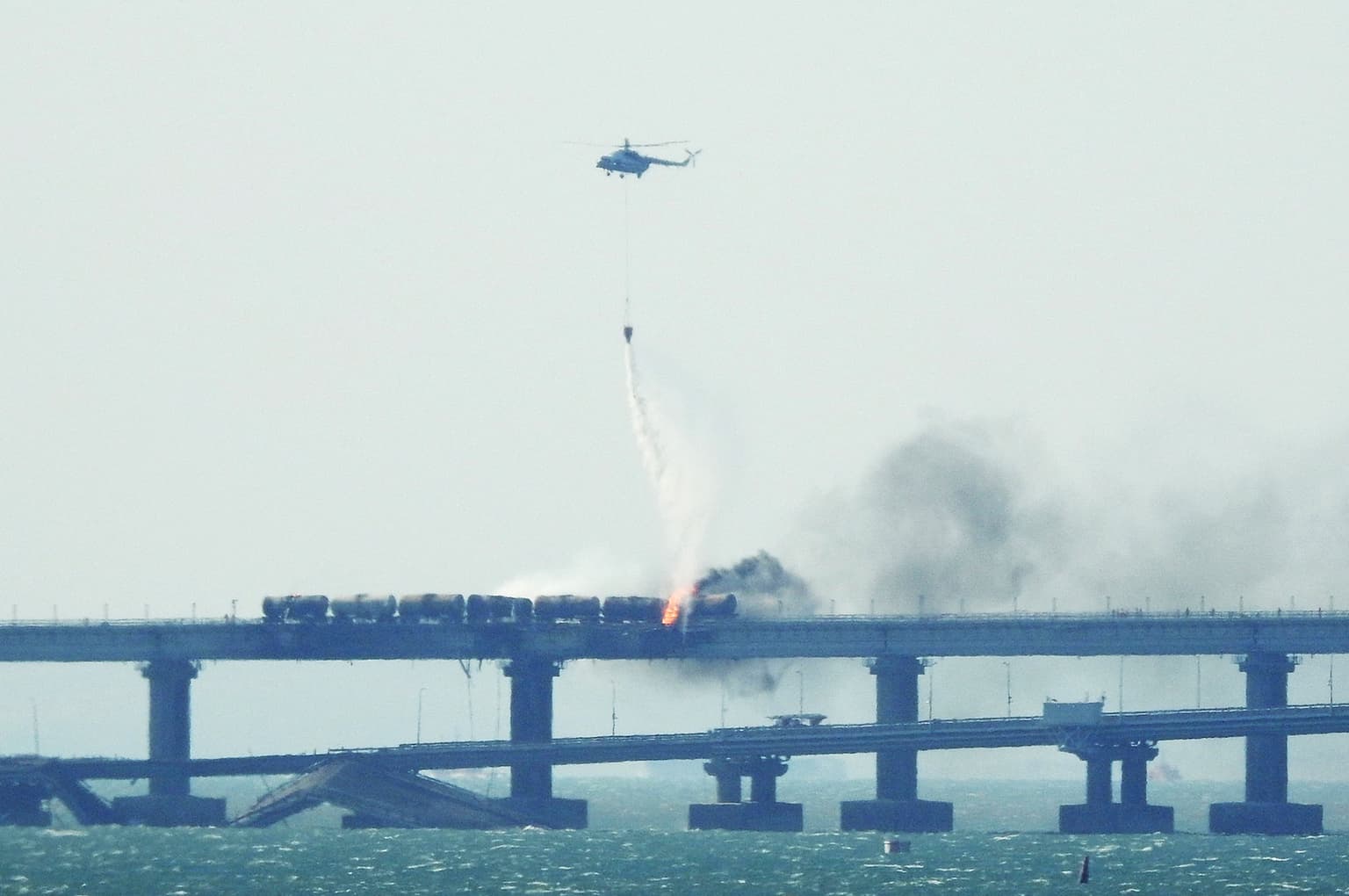 Podolyak: Crimean Bridge explosion result of conflict between Russian military, law enforcement