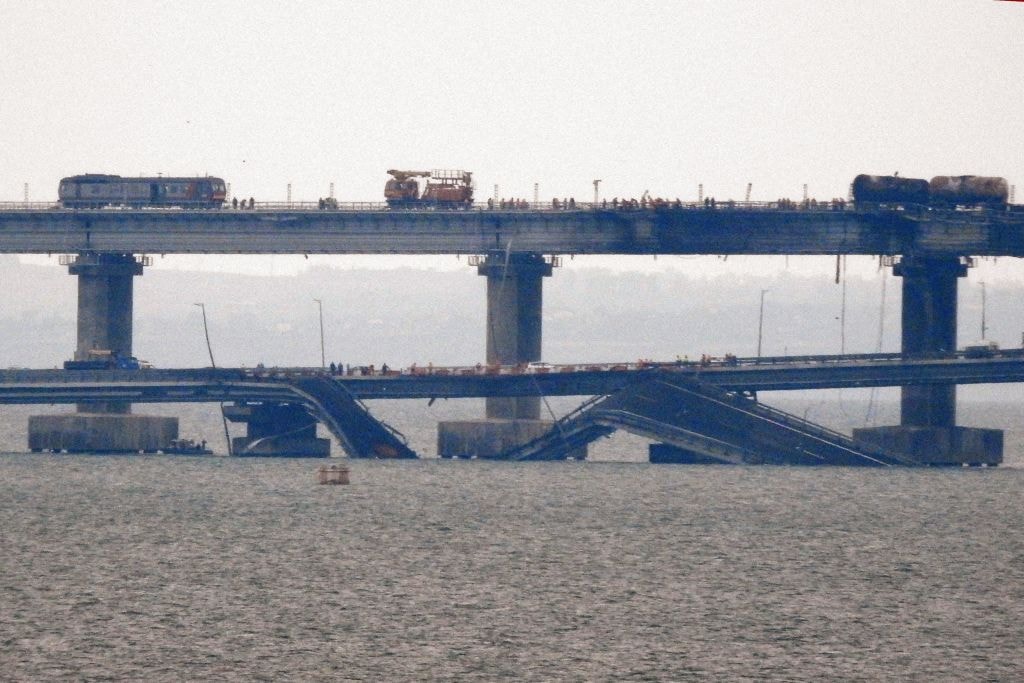 Ukraine war latest: Putin accuses 'Ukrainian intelligence' of damaging Crimean Bridge