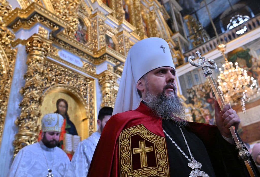 Orthodox Church of Ukraine holds church service at Kyiv Pechersk Lavra for the first time.