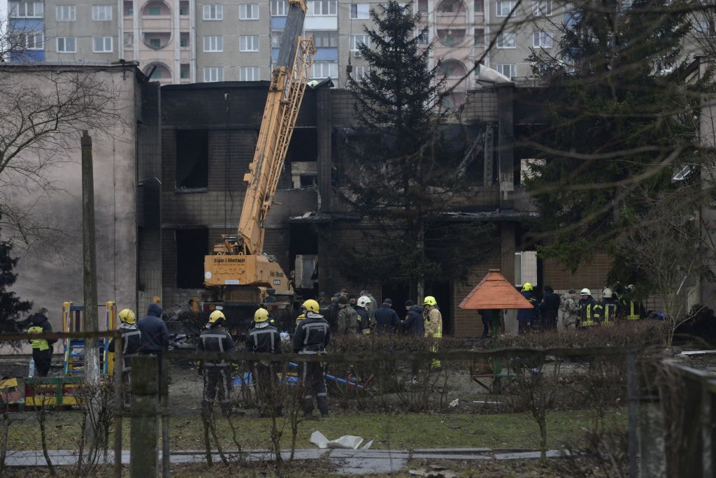 Emergency service now saying helicopter crash killed 14 people, including 1 child