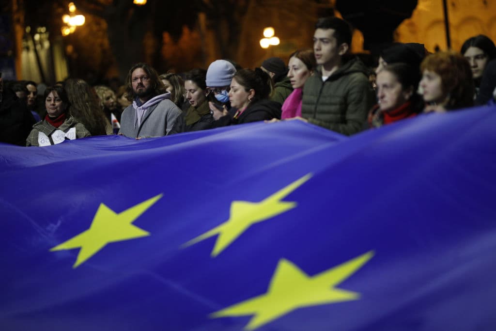 Protests erupt in Georgia over Kremlin-inspired 'foreign agents' legislation