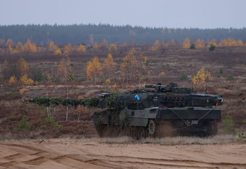 A Leopard 2A6 main battle tank of the Bundeswehr. (Sean Gallup via Getty Images)