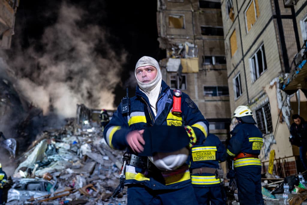 Ukraine war latest: 30 killed in missile strike on Dnipro, UK pledges tanks in new military aid package