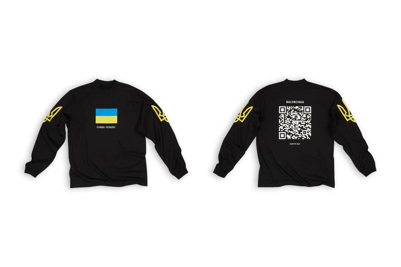 Balenciaga designs shirt to raise money for Ukraine