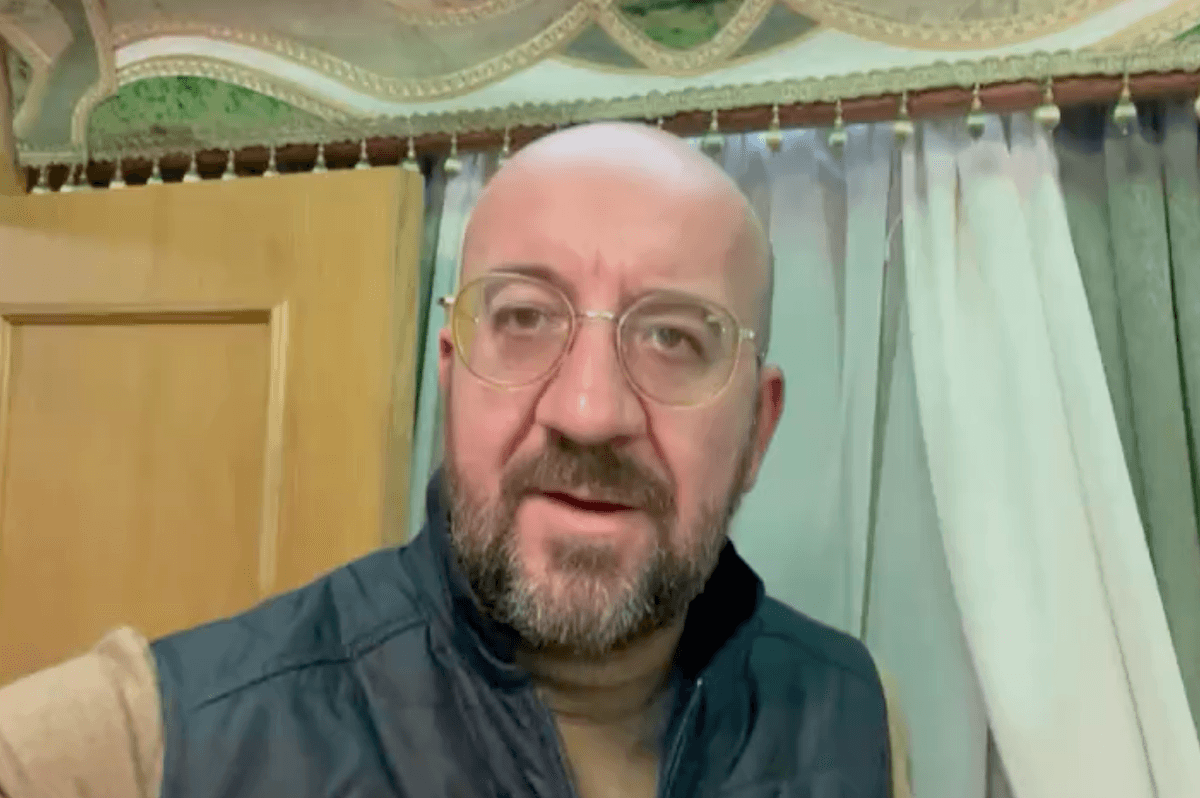 European Council President Charles Michel en route to Kyiv