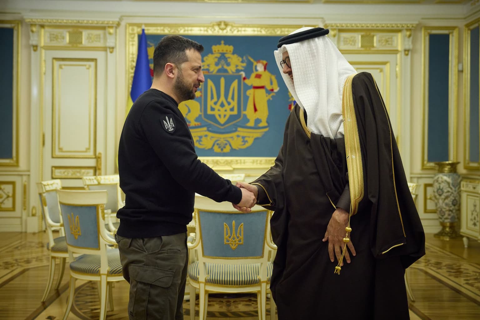 Zelensky meets with Bahraini foreign minister