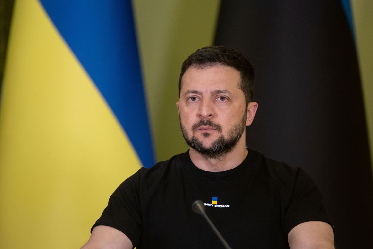 President Volodymyr Zelensky during a press briefing in Kyiv on June 2, 2023. (Photo: President's Office)