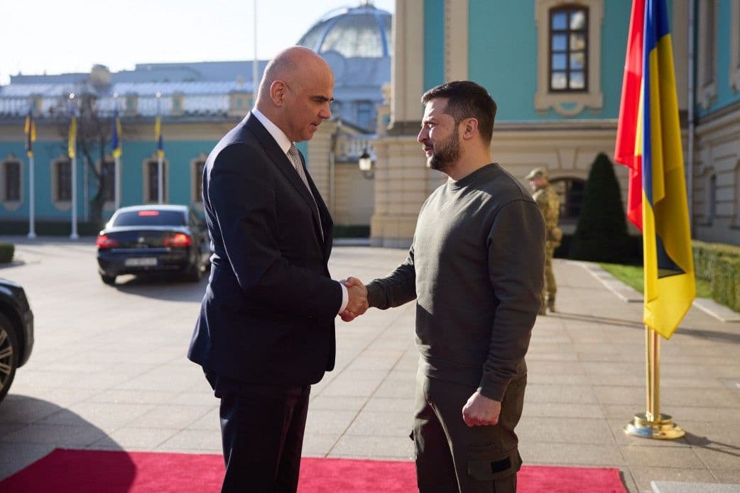 Zelensky meets Swiss president in Kyiv