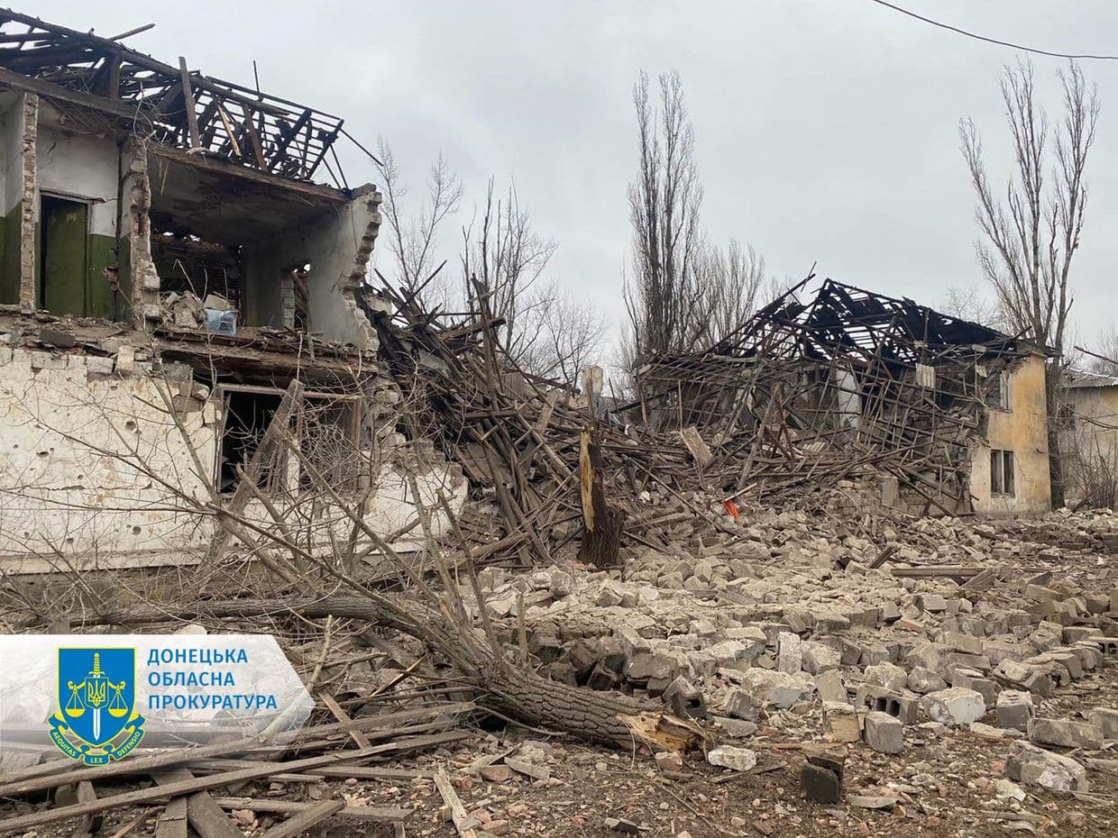 Russian attacks in Donetsk Oblast kill 1, injure 6