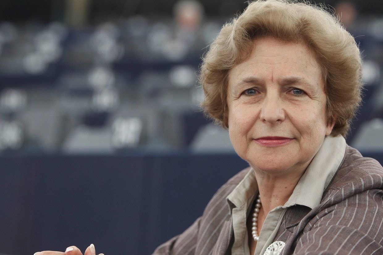 Tatjana Zdanoka, a Latvian member of the European Parliament, in 2021.