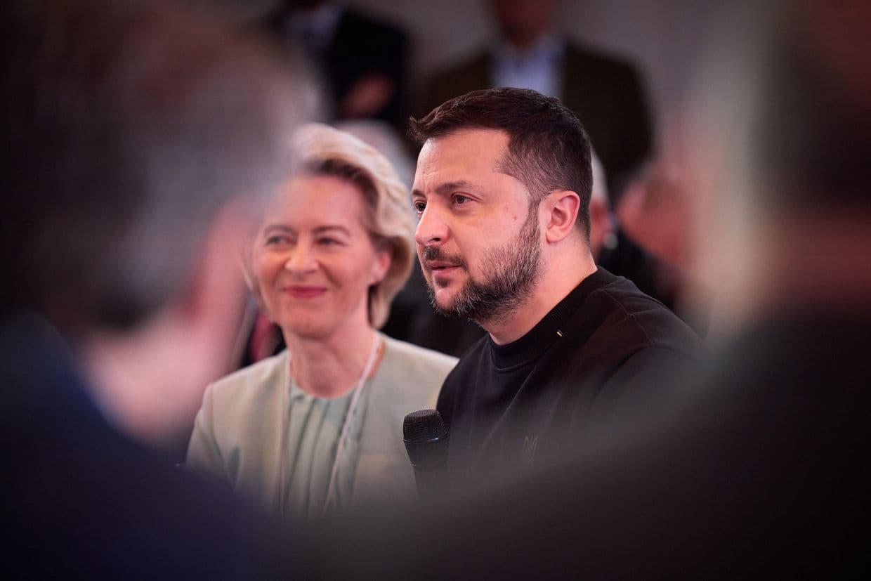 Zelensky in Brussels to meet von der Leyen ahead of Washington visit