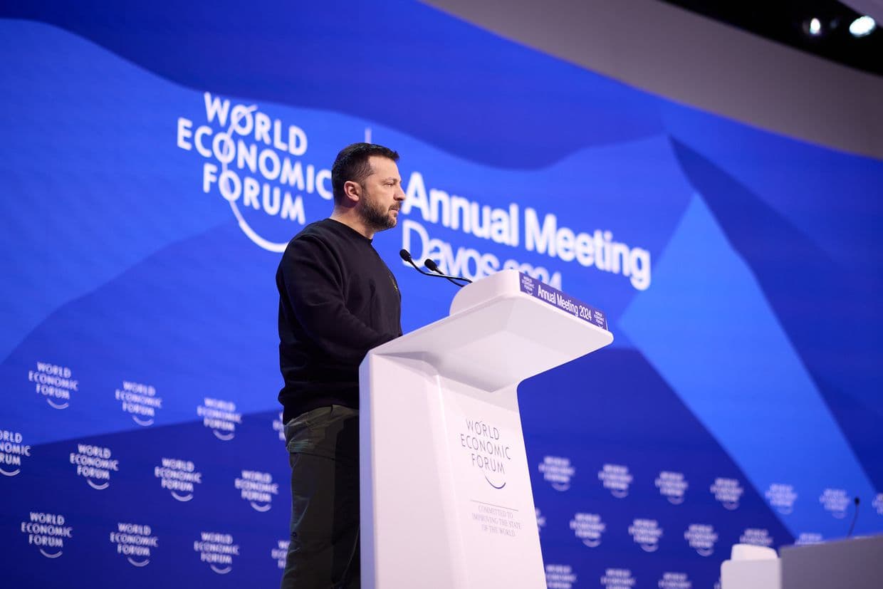 Ukraine war latest: Zelensky attends Davos forum, meets NATO, EU chiefs